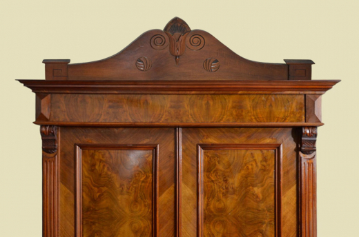 Antiker Kleiderschrank ORIGINAL Jugendstil Gründerzeit Aufsatz von 1880-1920