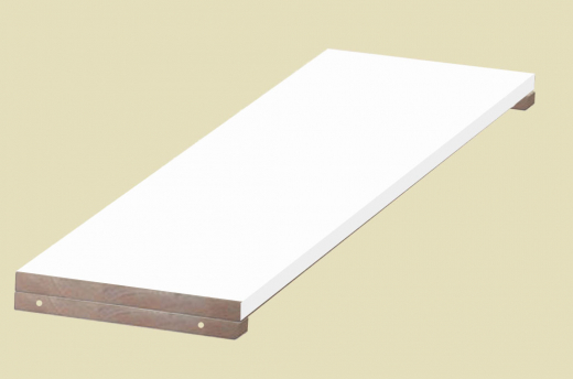 SPANPLATTE Regalbrett mit Montage für Kleiderschränke