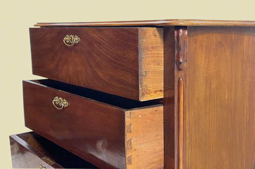 1840er Kommode ANTIK Louis Philippe Mahagoni Schrank Sideboard von 1840