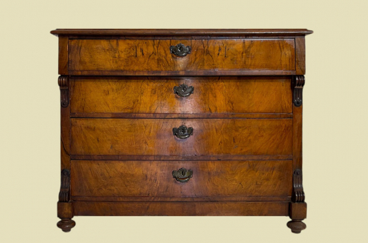 1880er Kommode ANTIK Gründerzeit Nußbaum Sideboard Schrank von 1880