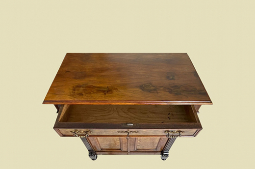 1880er Vertiko ANTIK Gründerzeit Nußbaum Kommode Schrank von 1880
