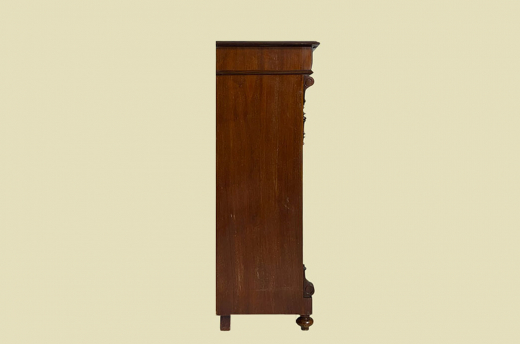1880er HANDPOLIERT Vertiko ANTIK Gründerzeit Nußbaum Kommode Schrank von 1880