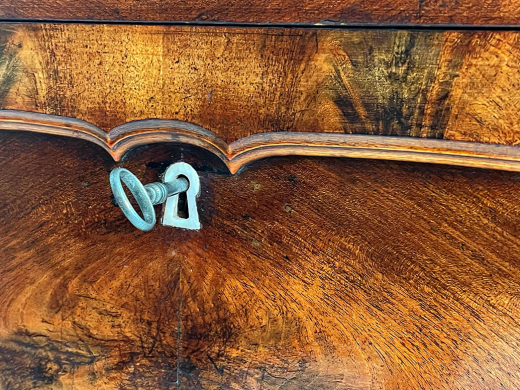 HANDPOLIERTE Kommode ANTIK Louis Philippe Mahagoni Schrank Sideboard von 1840