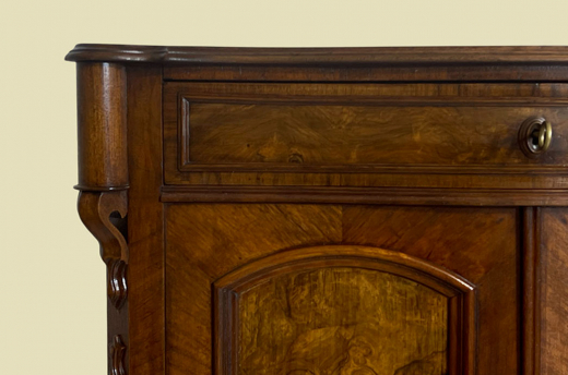1840er Vertiko ANTIK Louis Philippe Nußbaum Schrank Kommode von 1840