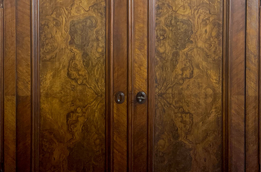 1840er Vertiko ANTIK Louis Philippe Nußbaum Schrank Kommode von 1840