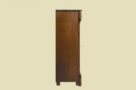 1840er Vertiko ANTIK Louis Philippe Nußbaum Schrank Kommode von 1840