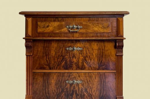 VOLLRESTAURIERT Kommode ANTIK Gründerzeit Nußbaum Sideboard Schrank von 1880