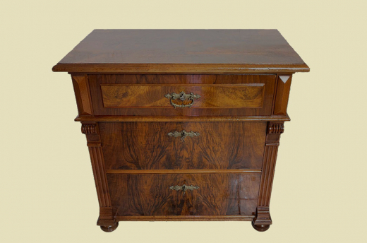 VOLLRESTAURIERT Kommode ANTIK Gründerzeit Nußbaum Sideboard Schrank von 1880