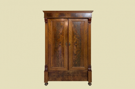 1880er Kleiderschrank ANTIK Gründerzeit Nußbaum Schrank von 1880