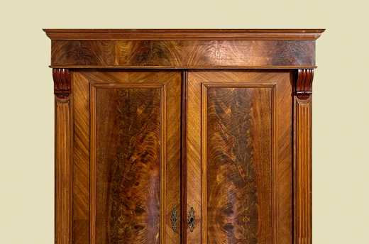 1880er Kleiderschrank ANTIK Gründerzeit Nußbaum Schrank von 1880