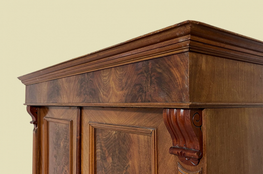 1880er Kleiderschrank ANTIK Gründerzeit Nußbaum Schrank von 1880