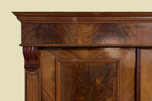 1880er Kleiderschrank ANTIK Gründerzeit Nußbaum Schrank von 1880