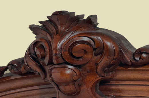 1840er ANTIK Louis Philippe Spiegel Wäsche Kleider Schrank von 1840 -zerlegbar-