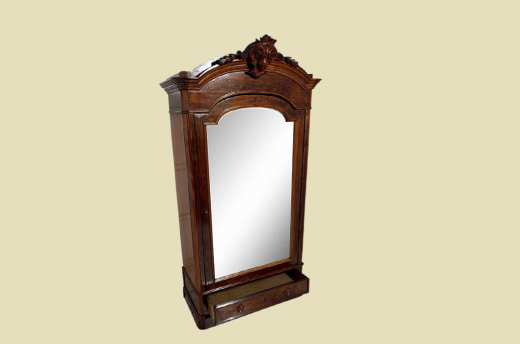 1840er ANTIK Louis Philippe Spiegel Wäsche Kleider Schrank von 1840 -zerlegbar-