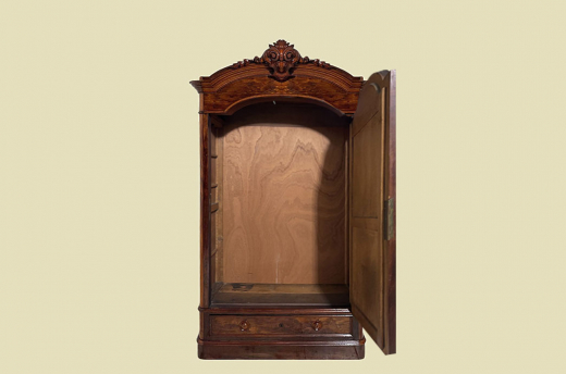 1840er ANTIK Louis Philippe Spiegel Wäsche Kleider Schrank von 1840 -zerlegbar-