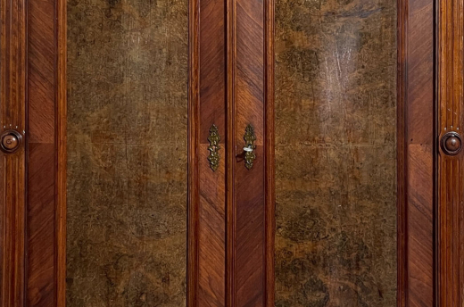 1880er Kleiderschrank ANTIK Gründerzeit Nußbaum Schrank von 1880