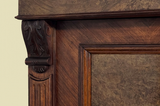 1880er Kleiderschrank ANTIK Gründerzeit Nußbaum Schrank von 1880