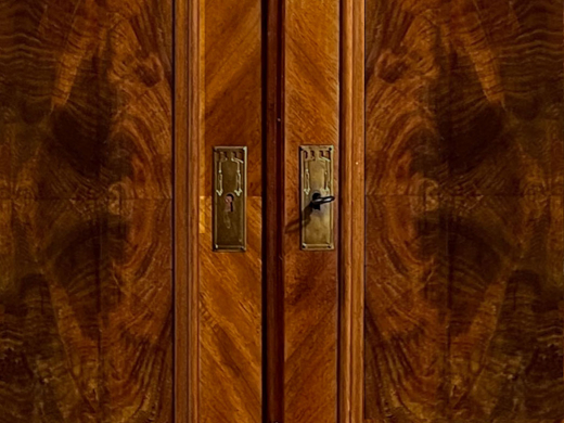 1840er ANTIK Schrank Louis Philippe Mahagoni Wäsche Kleiderschrank von 1840