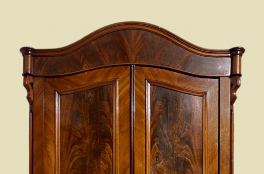 1840er ANTIK Schrank Louis Philippe Mahagoni Wäsche Kleiderschrank von 1840