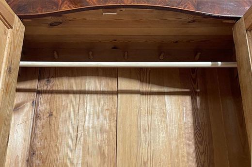 1840er ANTIK Schrank Louis Philippe Mahagoni Wäsche Kleiderschrank von 1840