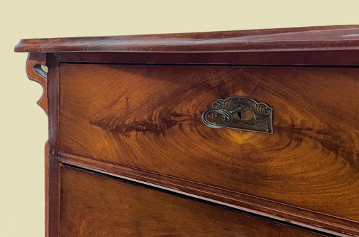 1840er Kommode ANTIK Louis Philippe Mahagoni Schrank Sideboard von 1840