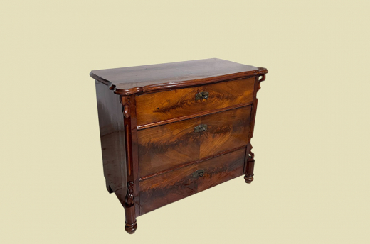 1840er Kommode ANTIK Louis Philippe Mahagoni Schrank Sideboard von 1840