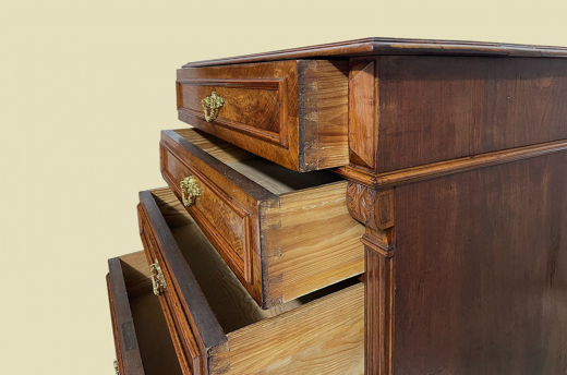 1880er Kommode ANTIK Gründerzeit Nußbaum Sideboard Schrank von 1880