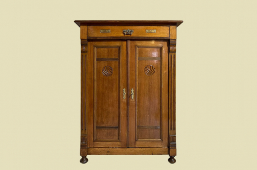 1920er Vertiko ANTIK Jugendstil Nußbaum Kommode Schrank von 1920