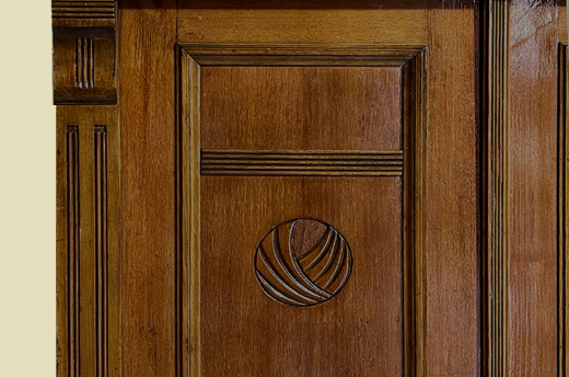 1920er Vertiko ANTIK Jugendstil Nußbaum Kommode Schrank von 1920