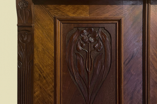 1920er Vertiko ANTIK Jugendstil Nußbaum Lebensbaum Kommode Schrank von 1920