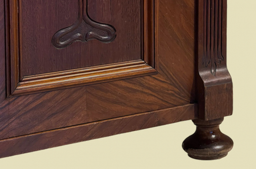 1920er Vertiko ANTIK Jugendstil Nußbaum Lebensbaum Kommode Schrank von 1920