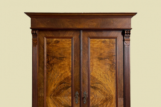 1880er Kleiderschrank ANTIK Gründerzeit Nußbaum Schrank von 1880