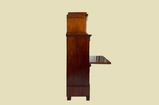 Echter Biedermeier Mahagoni Schreibtisch Aufsatz Sekretär von 1800-1820 - RESTAURIERT -
