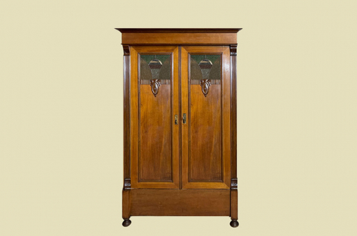 -RESERVIERT- 1920er Kleiderschrank ANTIK Jugendstil Nußbaum Schrank von 1920