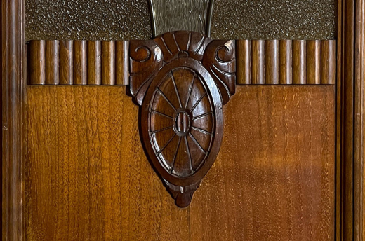 -RESERVIERT- 1920er Kleiderschrank ANTIK Jugendstil Nußbaum Schrank von 1920