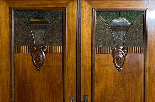 -RESERVIERT- 1920er Kleiderschrank ANTIK Jugendstil Nußbaum Schrank von 1920