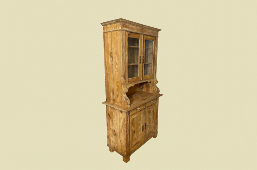 1920er Küchenbuffet ANTIK Jugendstil Weichholz Vitrine Kommode Schrank von 1920