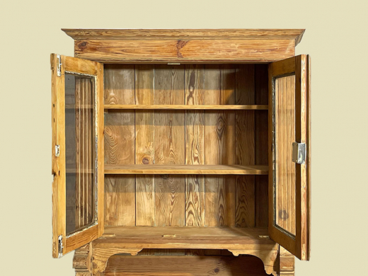 1920er Küchenbuffet ANTIK Jugendstil Weichholz Vitrine Kommode Schrank von 1920