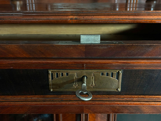 1880er Vertiko ANTIK Gründerzeit VINTAGE Kommode Schrank mit Aufsatz