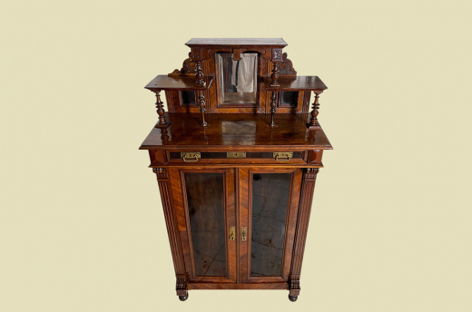 1880er Vertiko ANTIK Gründerzeit VINTAGE Kommode Schrank mit Aufsatz