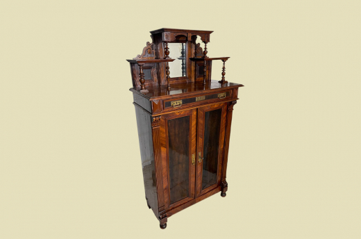 1880er Vertiko ANTIK Gründerzeit VINTAGE Kommode Schrank mit Aufsatz