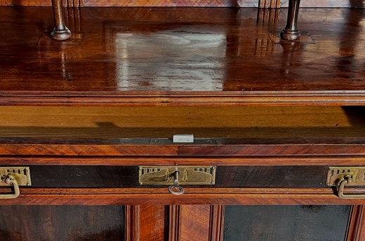 1880er Vertiko ANTIK Gründerzeit VINTAGE Kommode Schrank mit Aufsatz