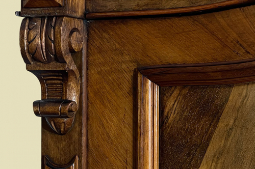 1840er ANTIK Schrank Louis Philippe VINTAGE Wäsche Kleiderschrank von 1840