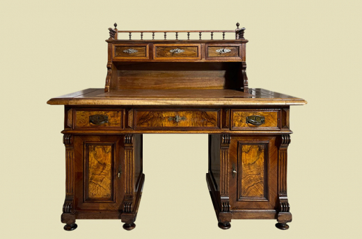 1880er Schreibtisch ANTIK Gründerzeit VINTAGE Sekretär Tisch von 1880