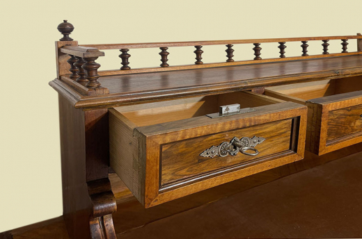1880er Schreibtisch ANTIK Gründerzeit VINTAGE Sekretär Tisch von 1880