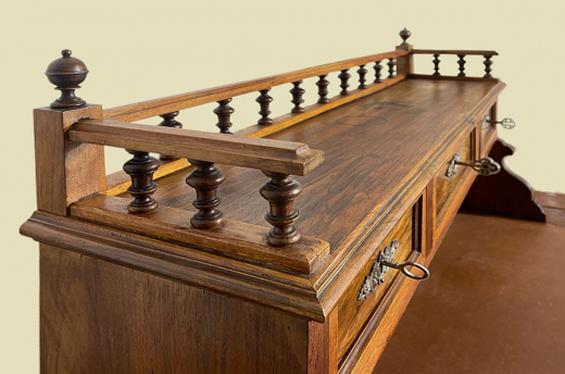 1880er Schreibtisch ANTIK Gründerzeit VINTAGE Sekretär Tisch von 1880