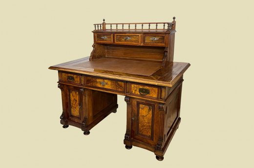 1880er Schreibtisch ANTIK Gründerzeit VINTAGE Sekretär Tisch von 1880