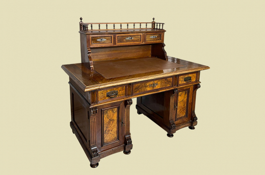 1880er Schreibtisch ANTIK Gründerzeit VINTAGE Sekretär Tisch von 1880
