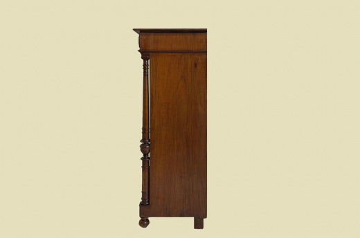 1880er Vertiko ANTIK Gründerzeit VINTAGE Nußbaum Säulen Kommode Schrank von 1880