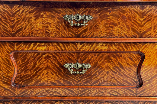 Kommode ANTIK Louis Philippe VINTAGE Birke Schrank Sideboard von 1840